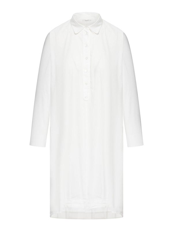 Transit Robe Au Genou - Blanc