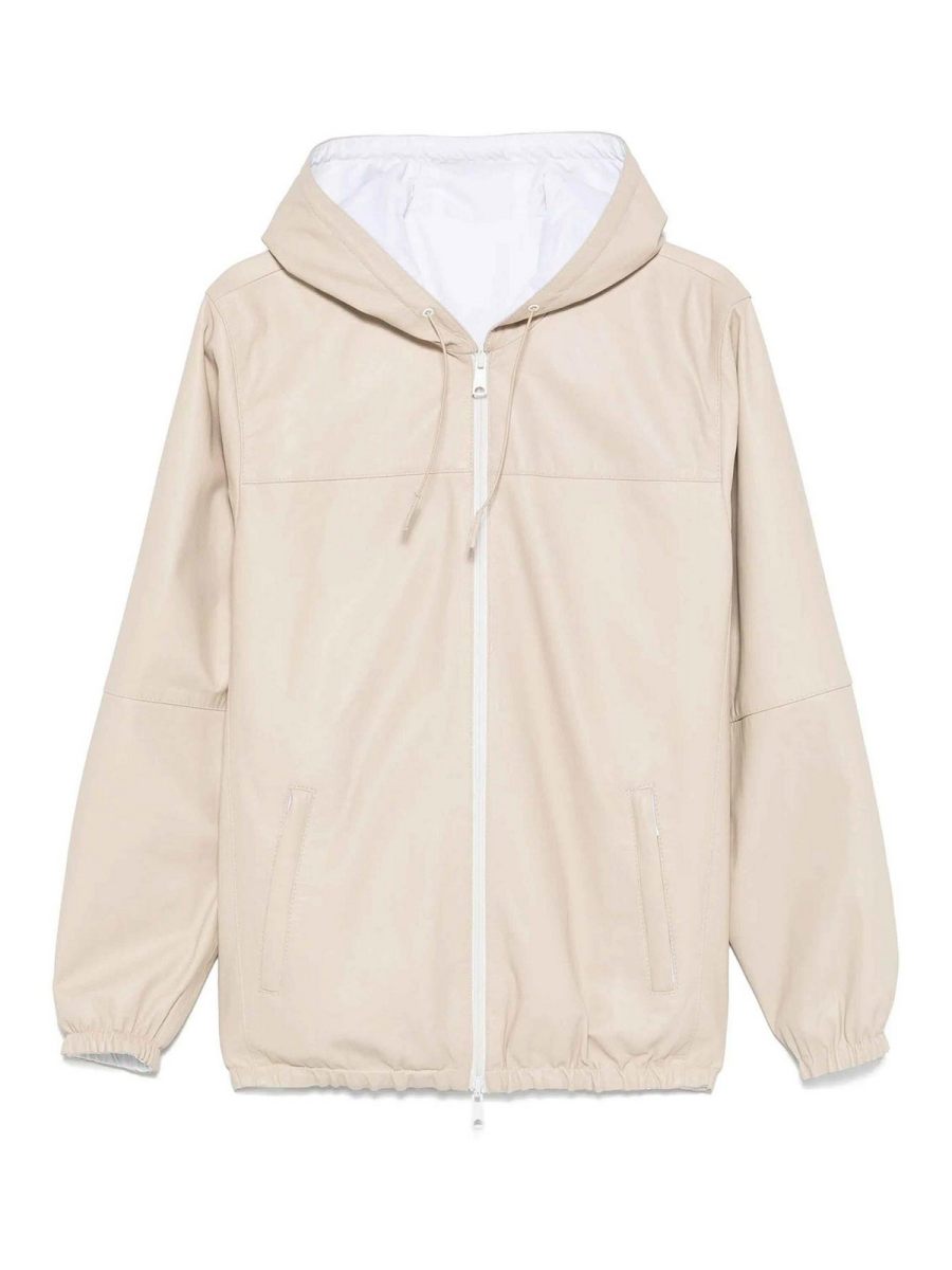 P. A.R. O.S. H. Blouson En Cuir - Rose Clair