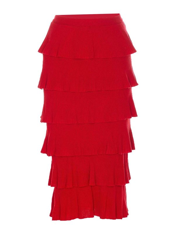 Moschino Jupe Midi - Rouge