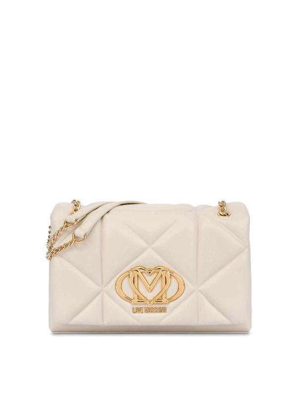 Love Moschino Sac Porté Épaule - Blanc