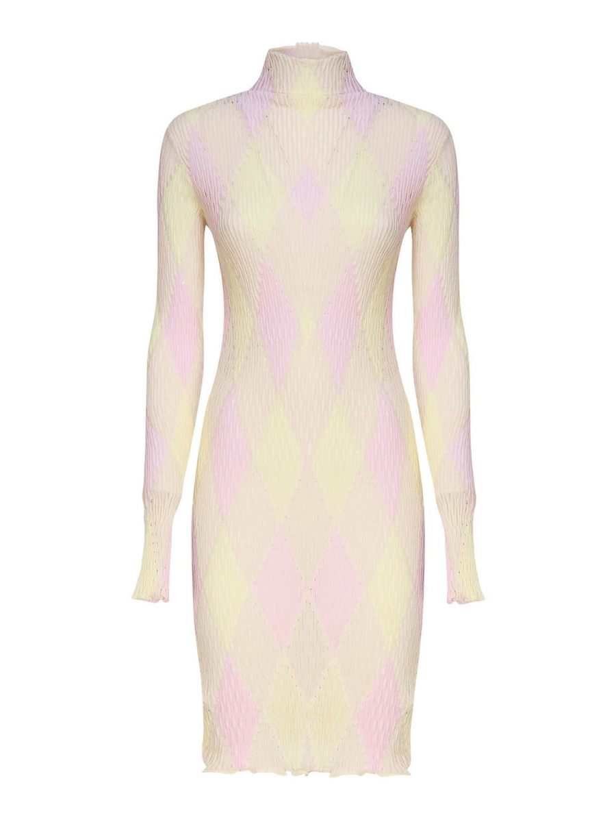 Burberry Robe Au Genou - Jaune