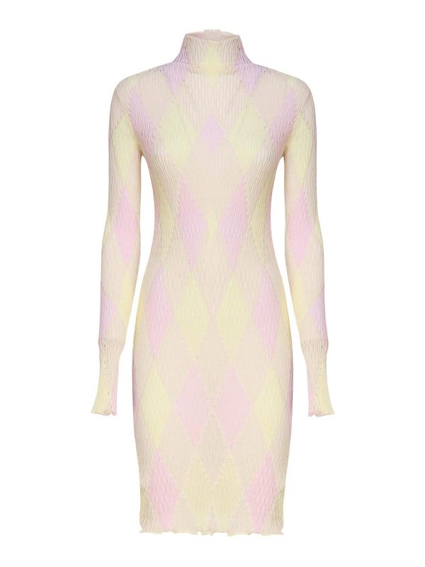 Burberry Robe Au Genou - Jaune