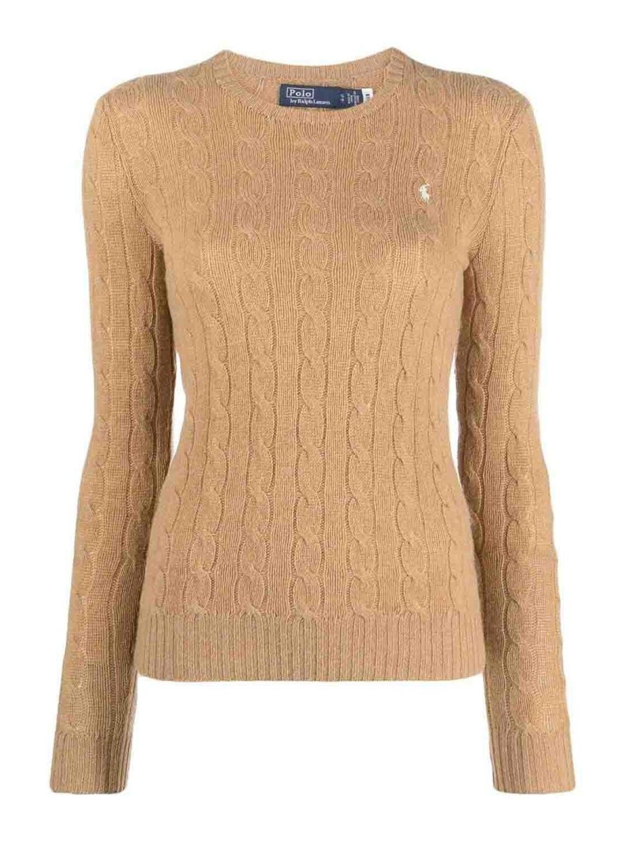 Polo Ralph Lauren Pull Col Rond - Marron