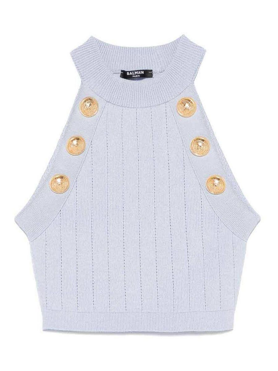 Balmain Top - Bleu