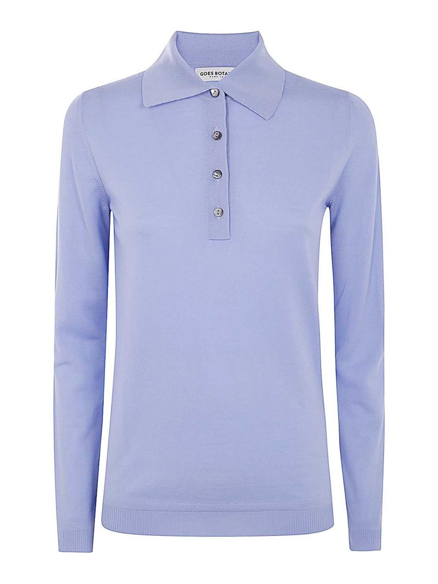 Goes botanical Pull Col Rond - Bleu