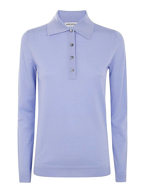 Goes botanical Pull Col Rond - Bleu