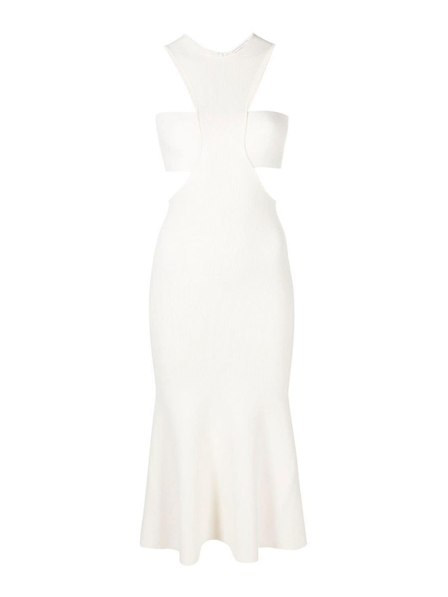 Alexander Mcqueen Robe De Cocktail - Blanc