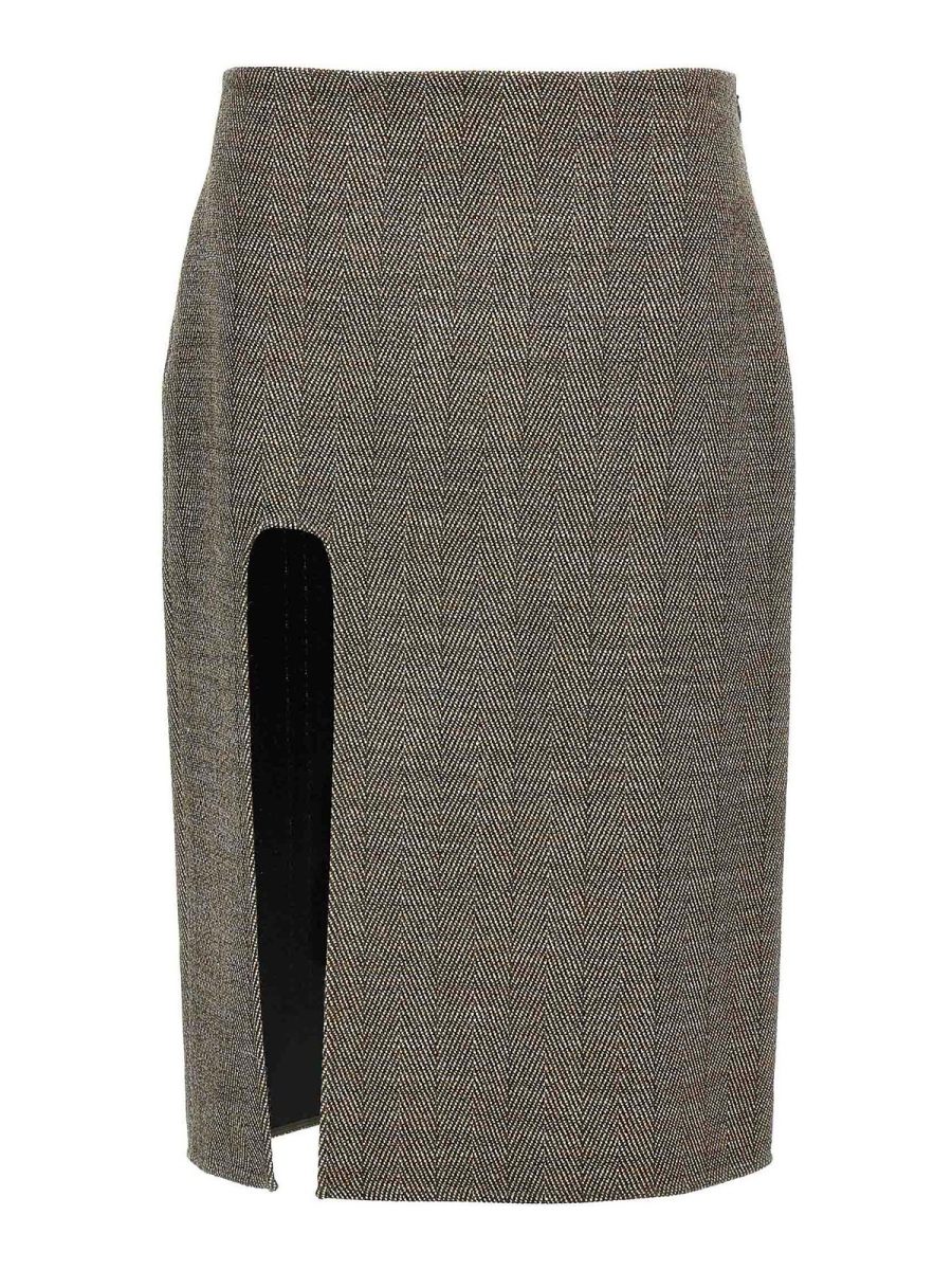 Stella Mccartney Jupe Midi - Marron