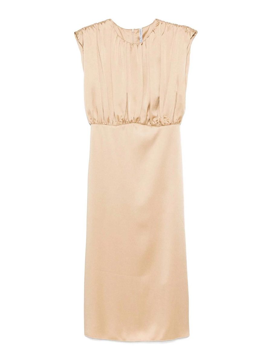 Liviana Conti Robe Au Genou - Beige