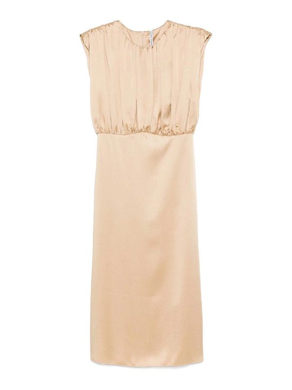 Liviana Conti Robe Au Genou - Beige