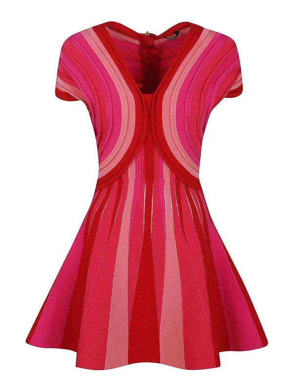 Balmain Robe Courte - Multicolore