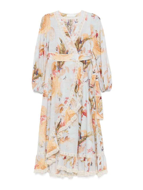 Zimmermann Maxi Robe - Bleu