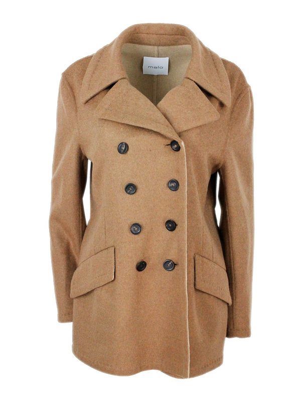 Malo Manteau Court - Marron