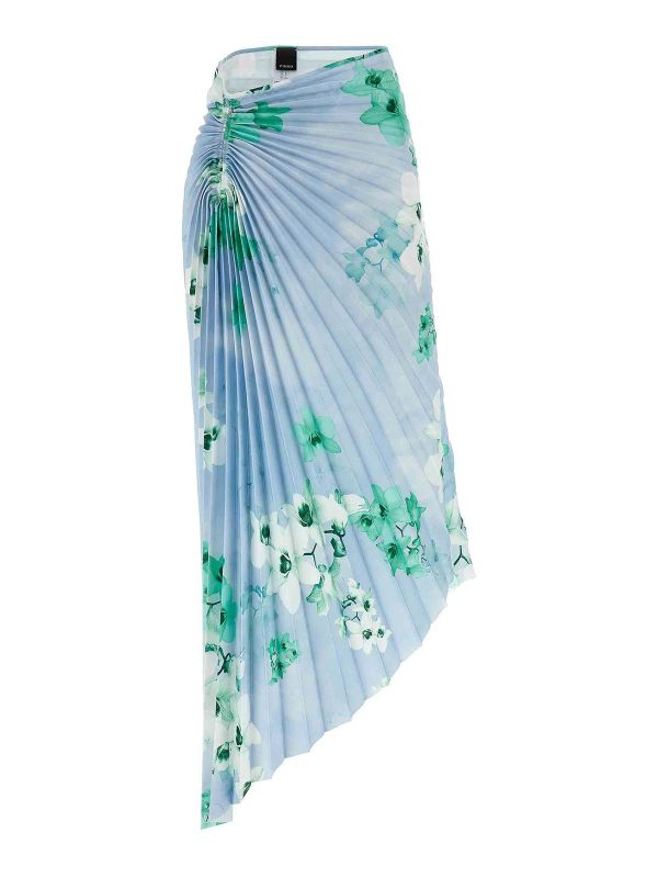 Pinko Jupe Midi - Bleu Clair