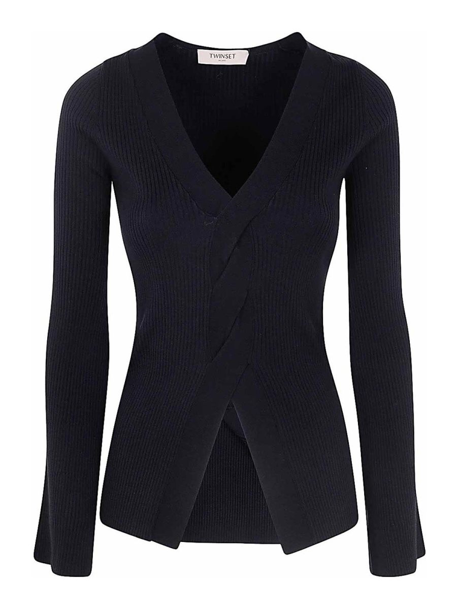 Twinset Pull Col Rond - Noir