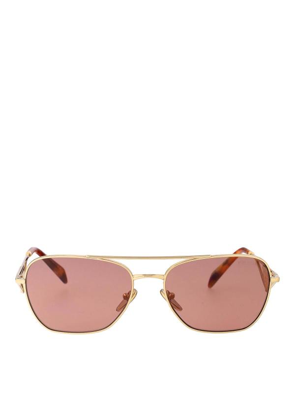 Prada Lunettes De Soleil - Or