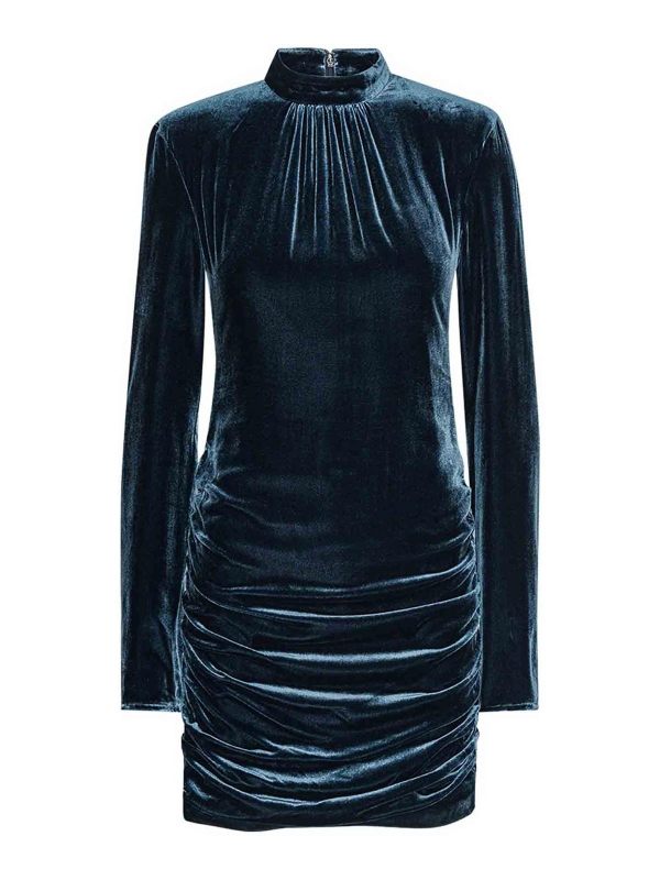 Rotate Birger Christensen Robe Courte - Bleu