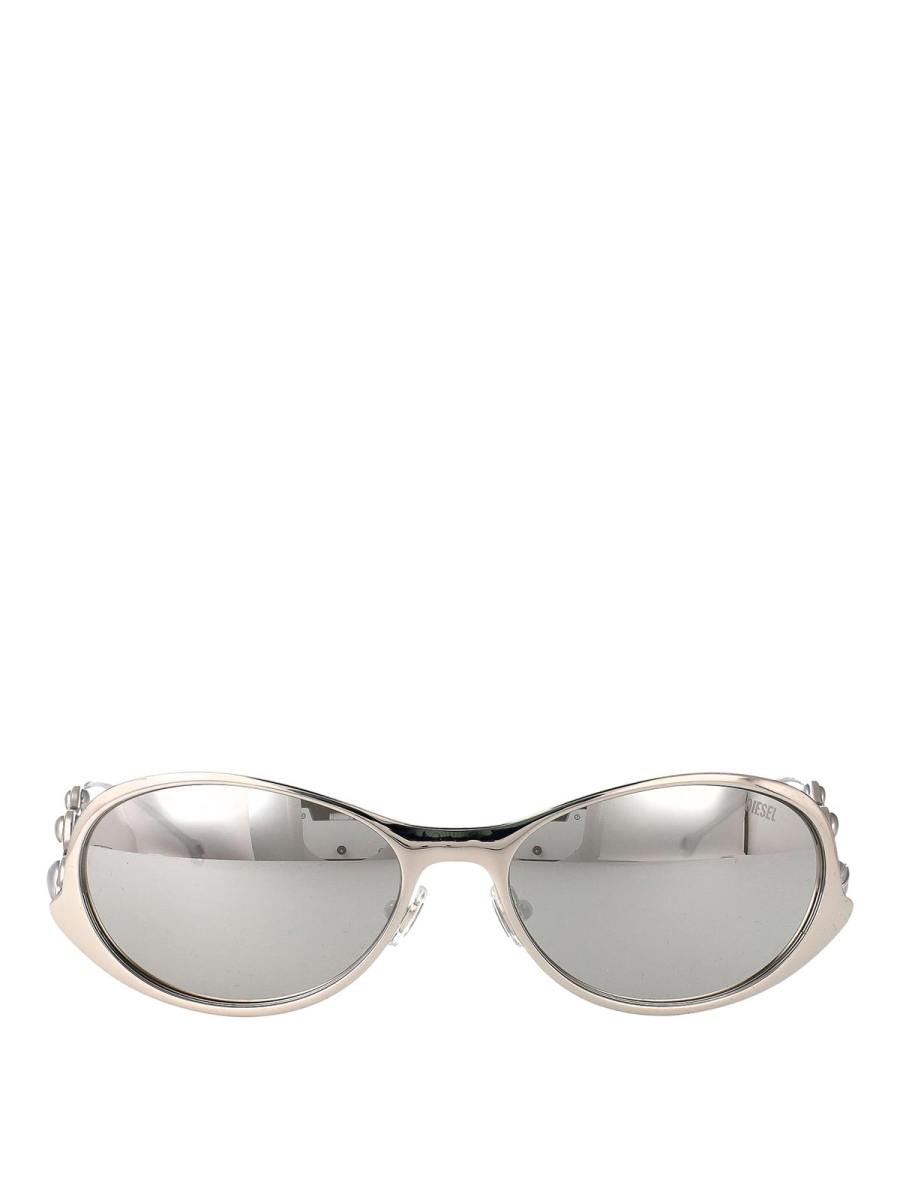 Diesel Lunettes De Soleil - Argent