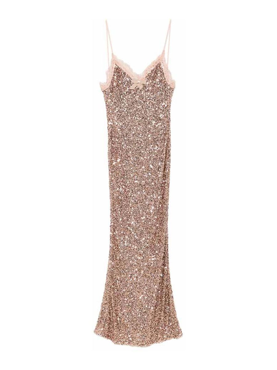 Elisabetta Franchi Robe Au Genou - Couleur Chair