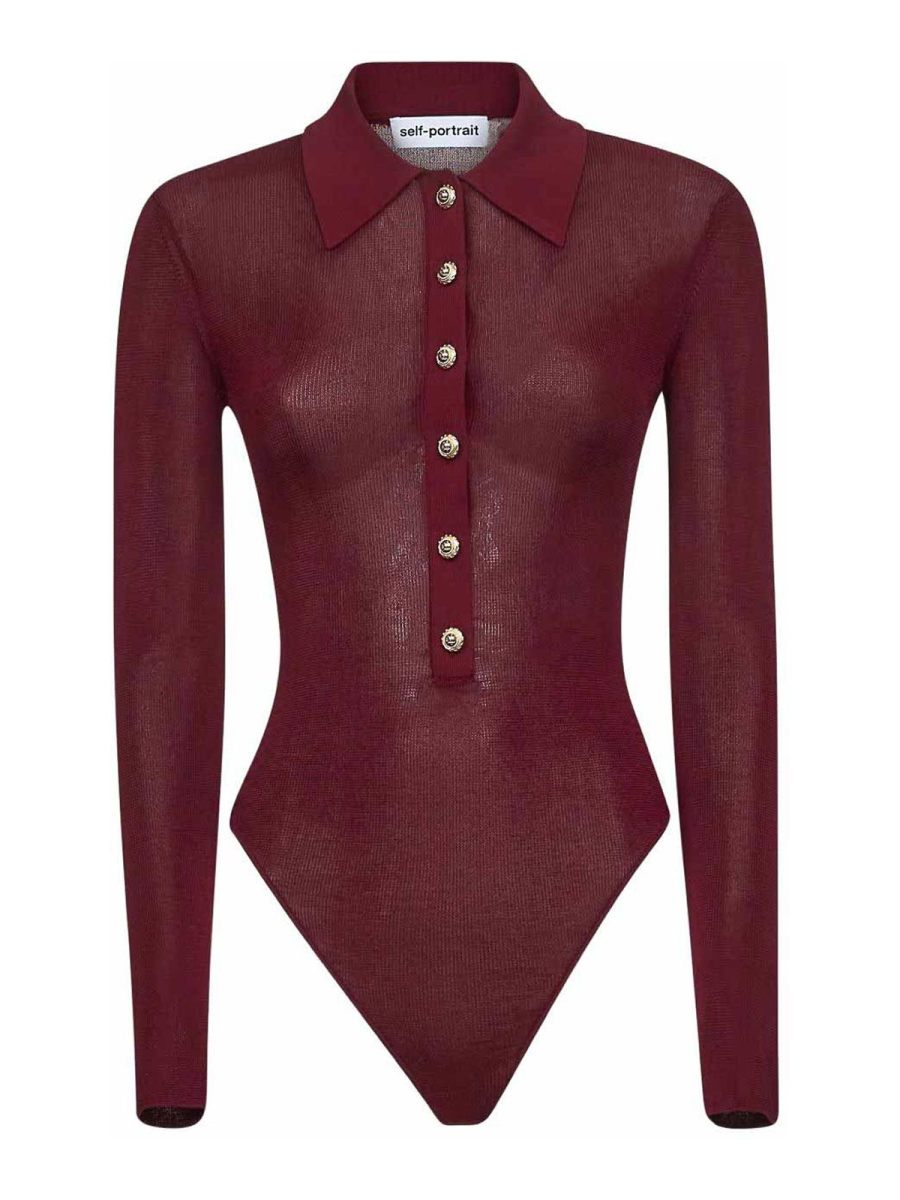 Self Portrait Top - Rouge