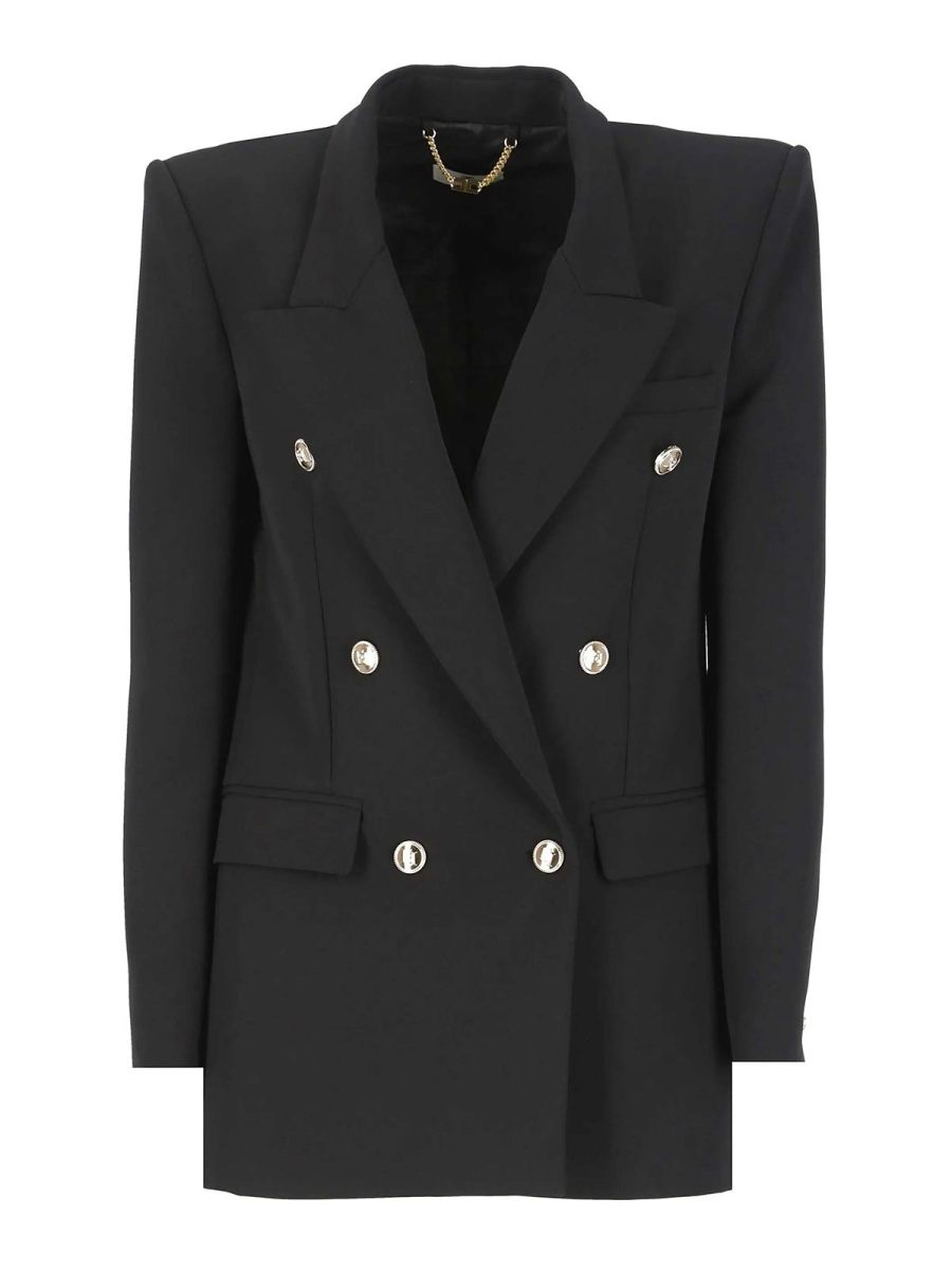 Elisabetta Franchi Veste Casual - Noir