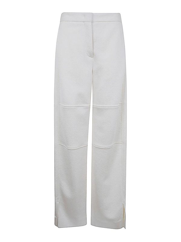 Jil Sander Pantalons Décontractés - Blanc