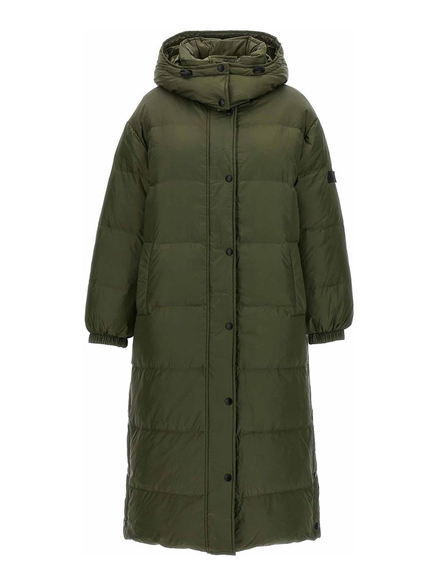 Yves Salomon Manteau Court - Vert