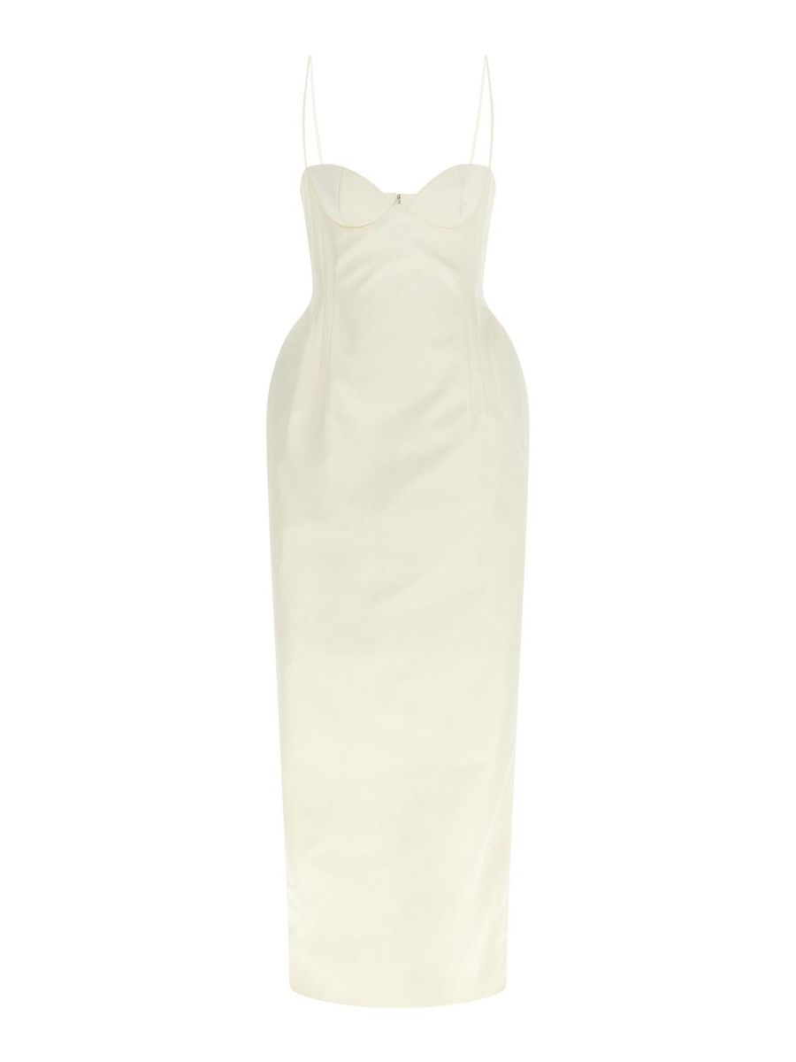 Magda Butrym Robe Au Genou - Blanc