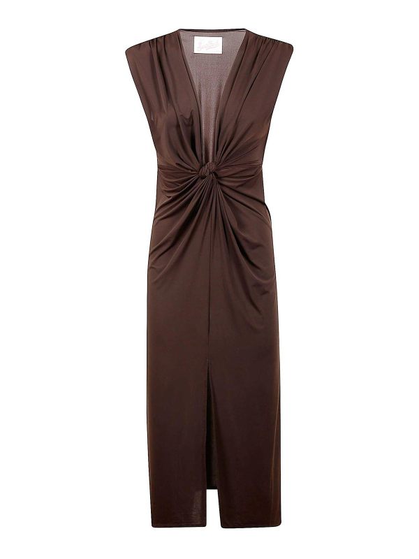 Mc2 Saint Barth Robe Au Genou - Marron