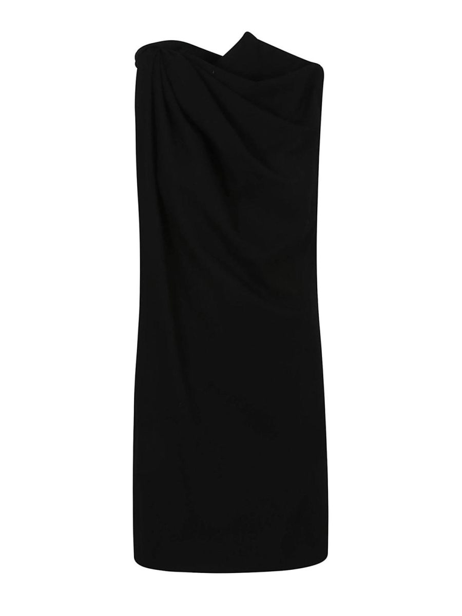 Alexander Mcqueen Robe Au Genou - Noir