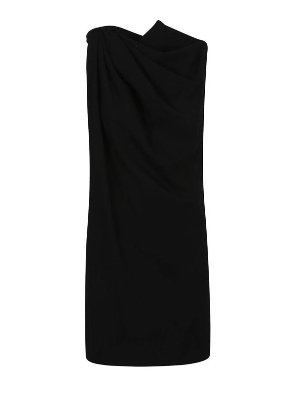 Alexander Mcqueen Robe Au Genou - Noir