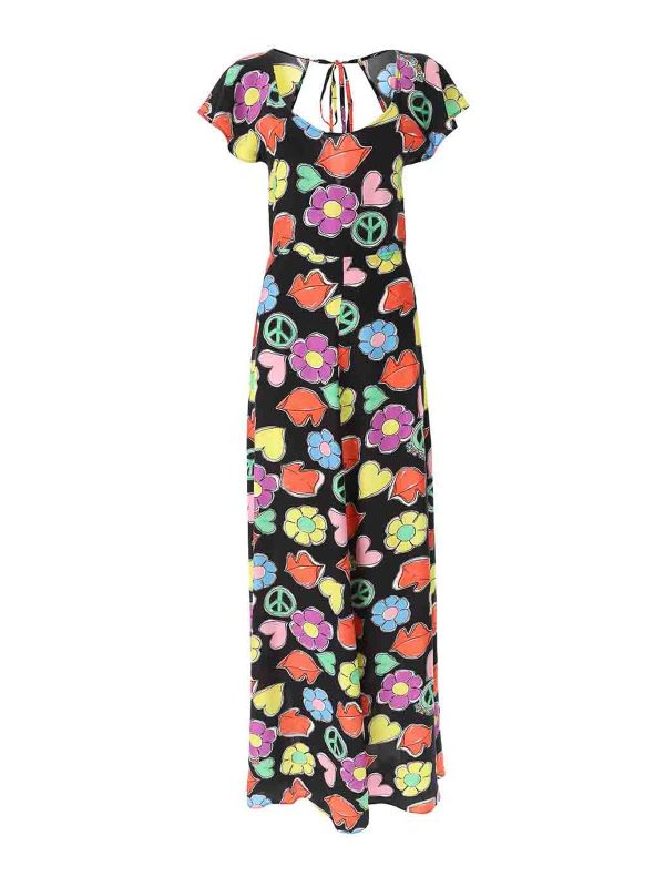 Moschino Jeans Maxi Robe - Multicolore