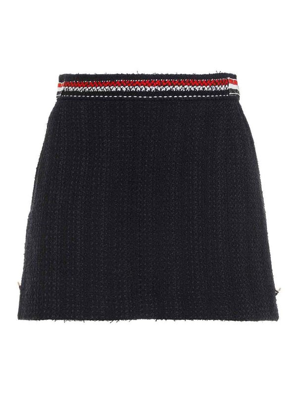 Thom Browne Jupe Midi - Bleu Foncé
