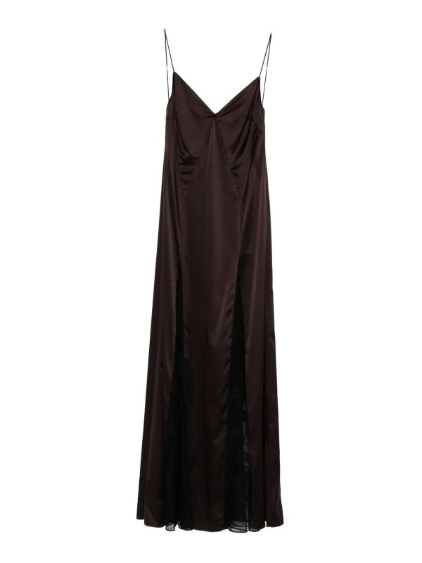 Staud Robe De Soirée - Marron Foncé
