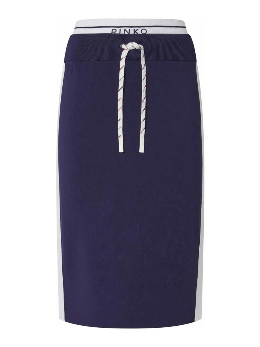 Pinko Jupe Midi - Blanc