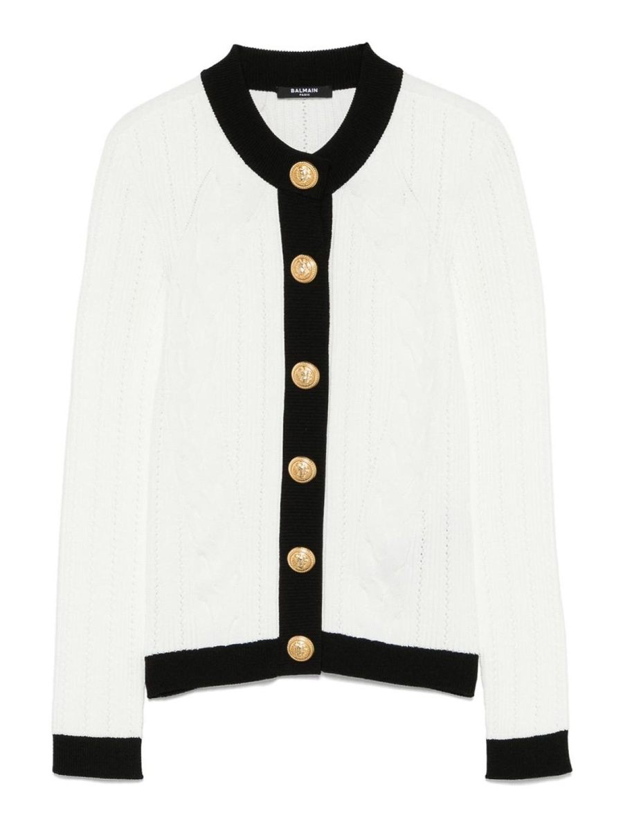 Balmain Cardigan - Blanc
