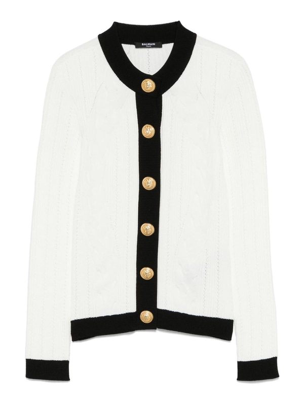Balmain Cardigan - Blanc