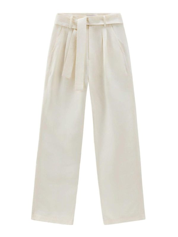 Woolrich Pantalons Décontractés - Blanc