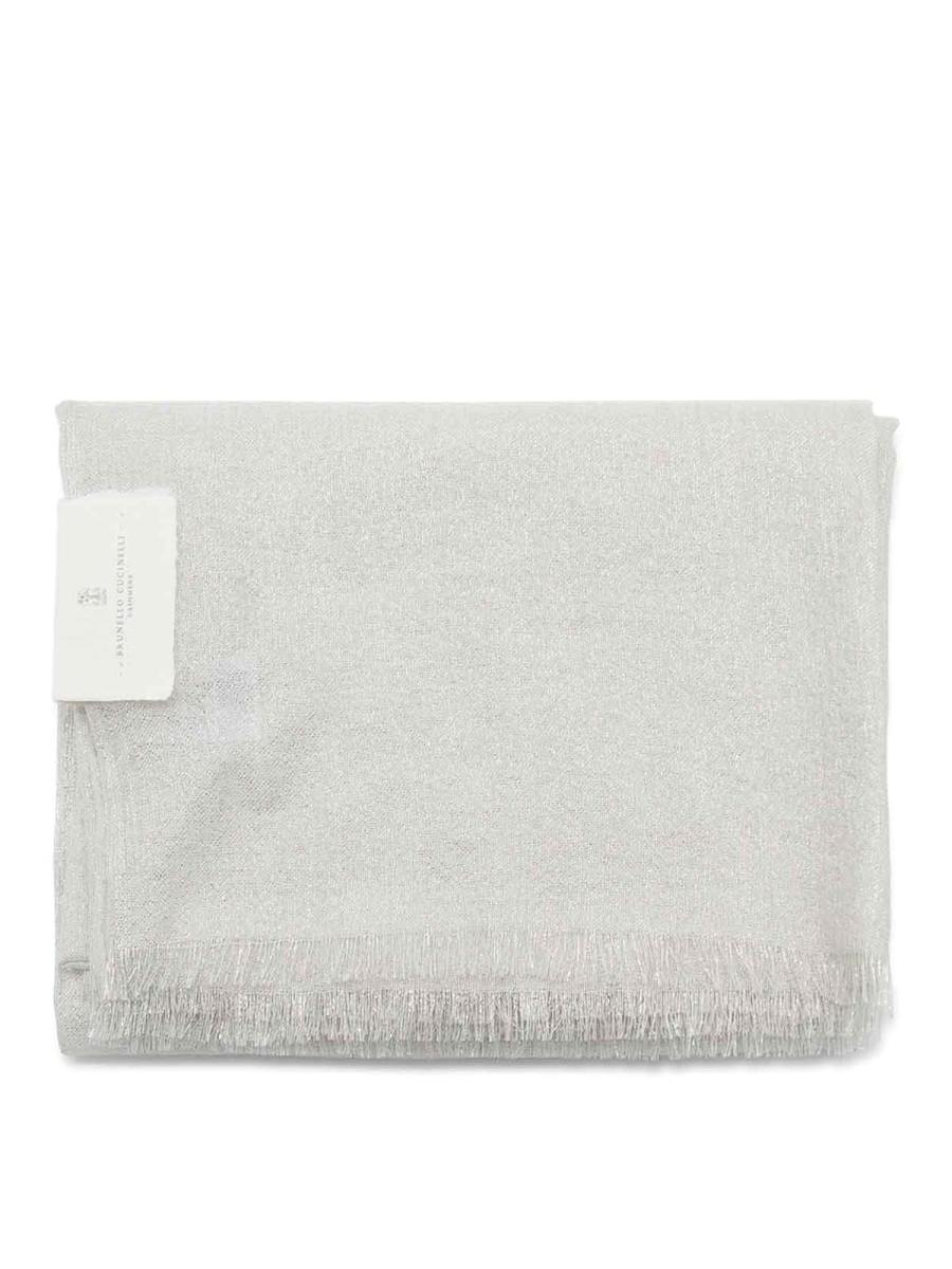 Brunello Cucinelli Écharpe - Argent
