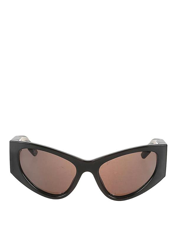 Balenciaga Lunettes De Soleil - Noir
