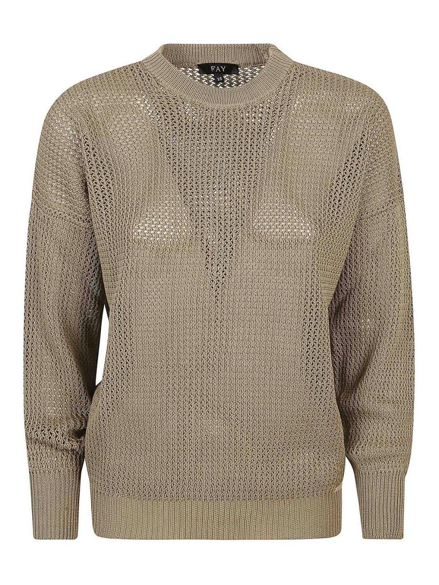 Fay Pull Col Bateau - Vert