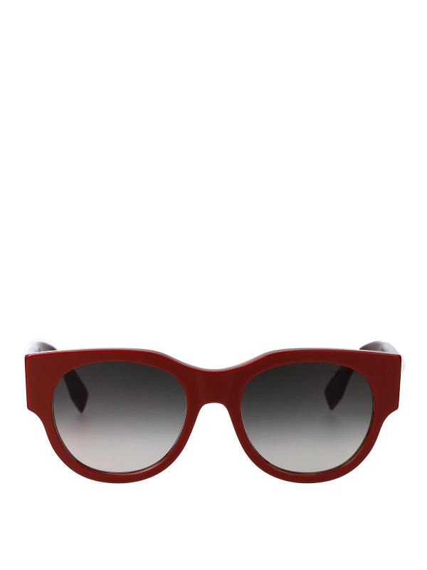 Fendi Lunettes De Soleil - Rouge Brun
