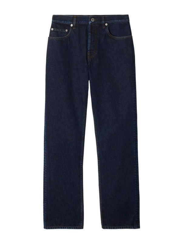 Burberry Jean Droit - Foncé Délavé