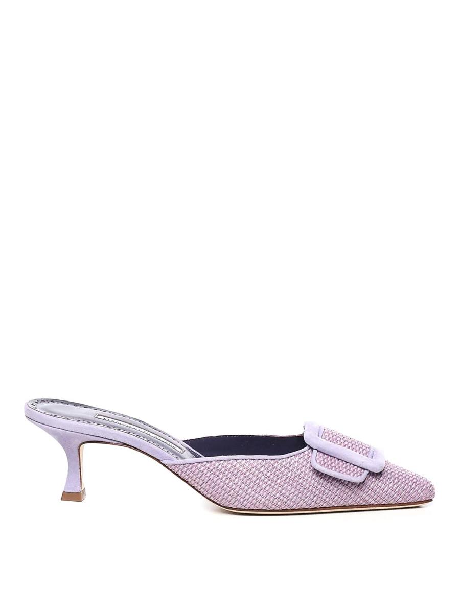 Manolo Blahnik Mules - Violet