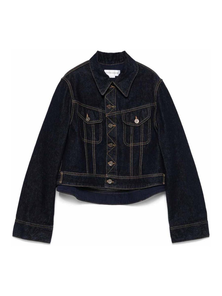 Victoria Beckham Veste En Jean - Bleu