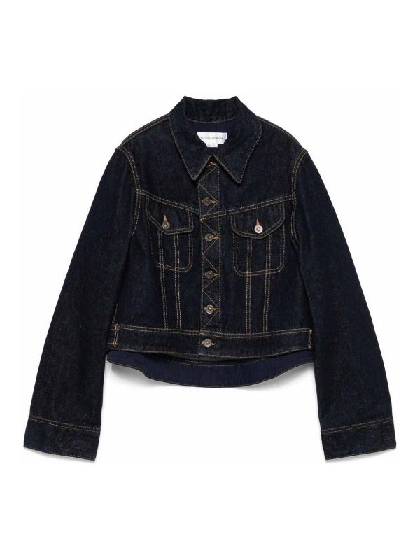 Victoria Beckham Veste En Jean - Bleu