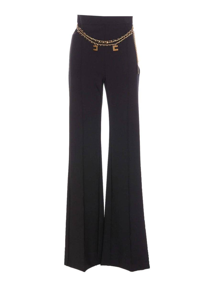 Elisabetta Franchi Pantalons Décontractés - Noir