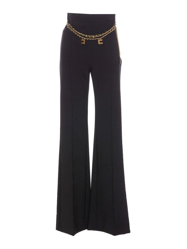 Elisabetta Franchi Pantalons Décontractés - Noir