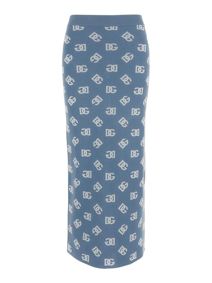 Dolce & Gabbana Jupe Midi - Bleu Clair