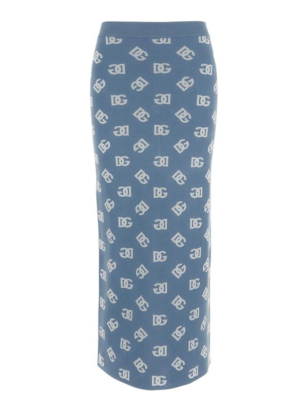 Dolce & Gabbana Jupe Midi - Bleu Clair